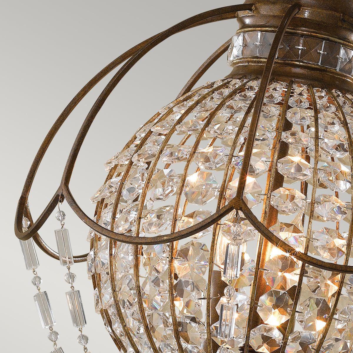 Bellini 3Lt Centre Ceiling Light - British Bronze Finish