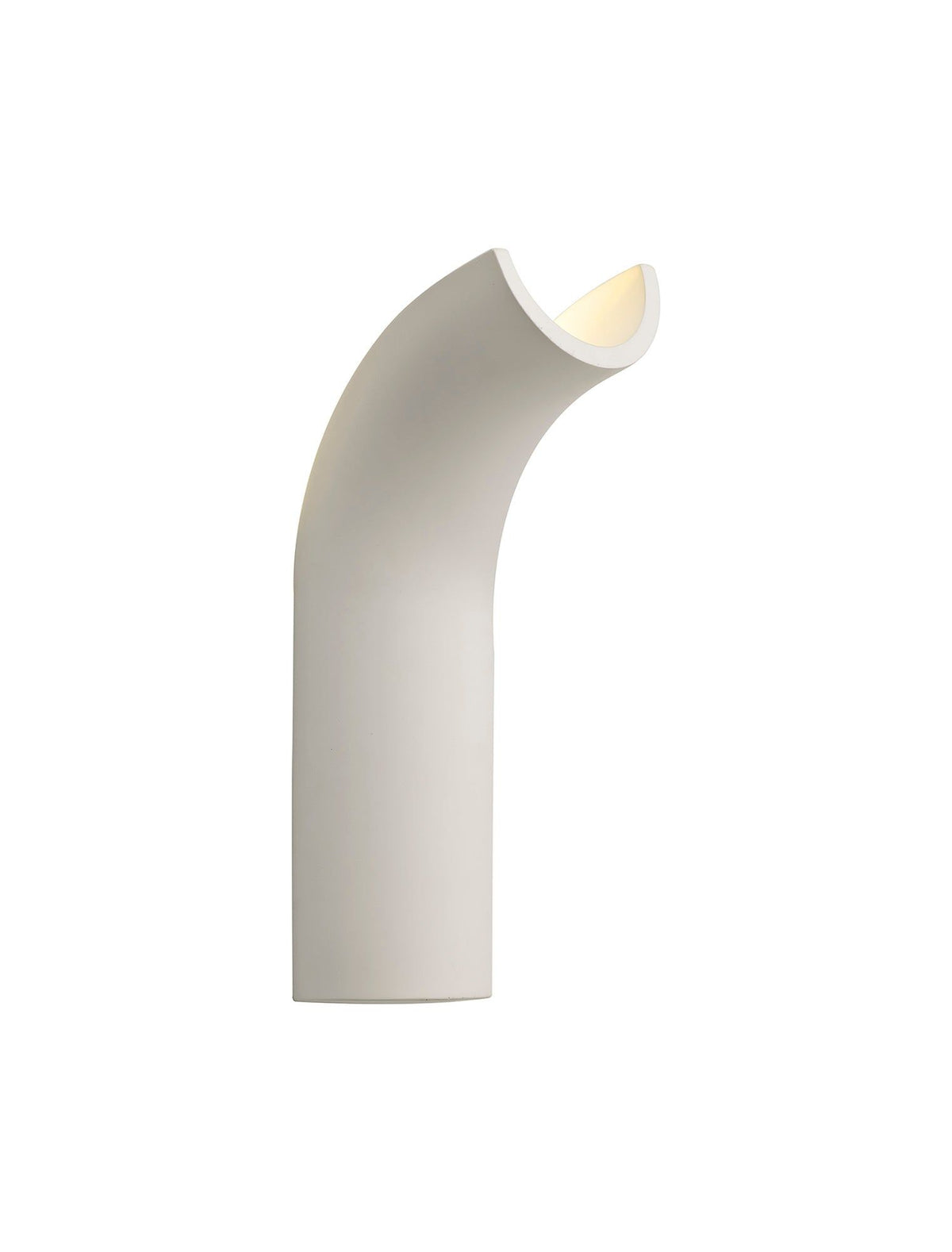 Adnonis Uplighter Wall Lamp, 1 x 4.5W LED, 3000K, 275lm, White Paintable Gypsum, 3yrs Warranty
