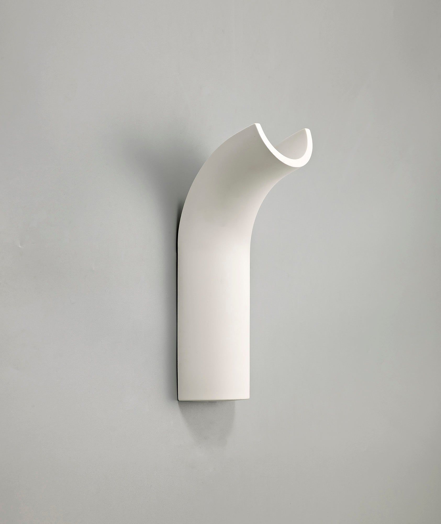 Adnonis Uplighter Wall Lamp, 1 x 4.5W LED, 3000K, 275lm, White Paintable Gypsum, 3yrs Warranty