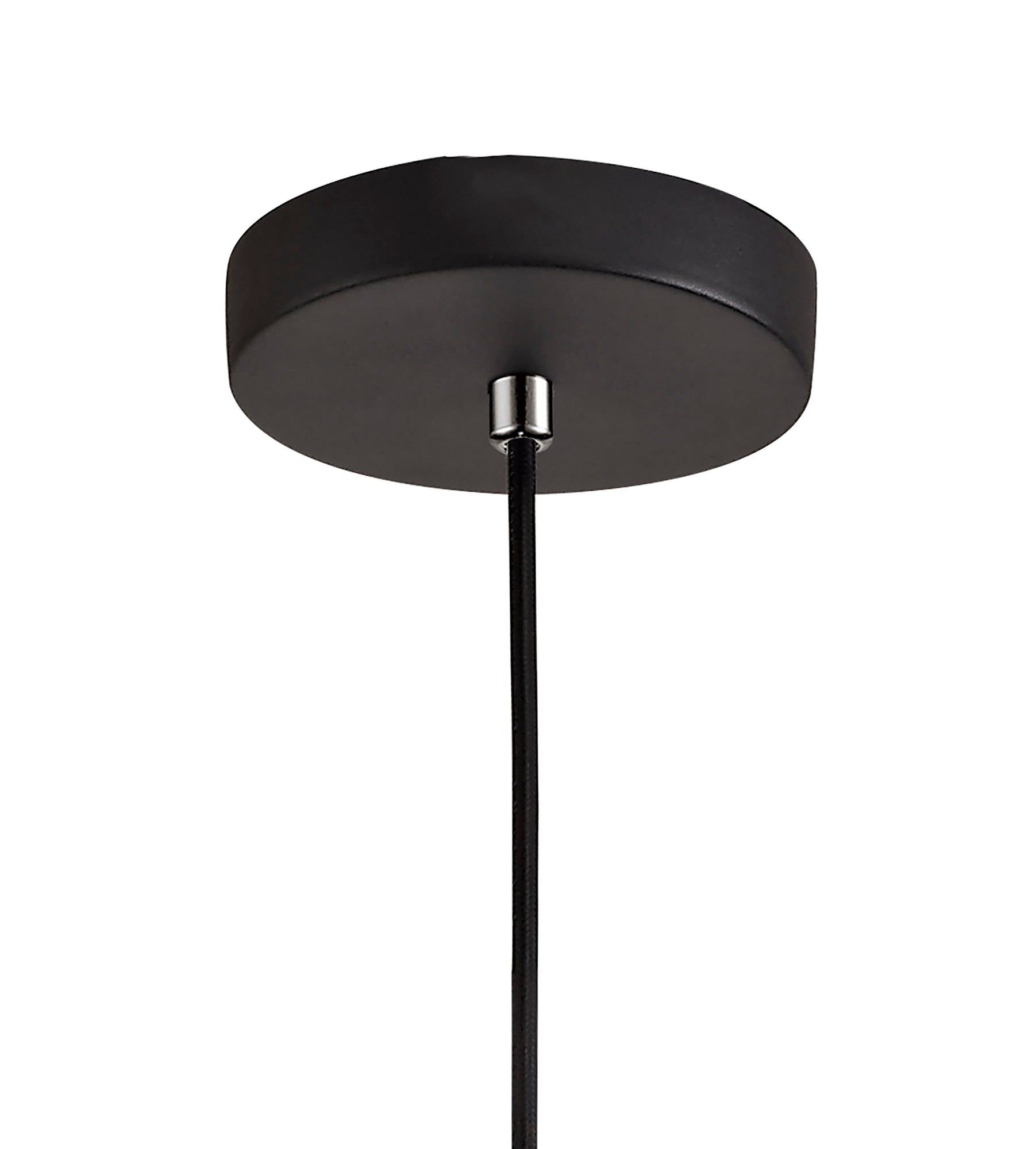 Beres Single Pendant, 1 Light E27, Black/Clear Glass