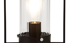 Beres Table Lamp, 1 Light E27, Black/Clear Glass