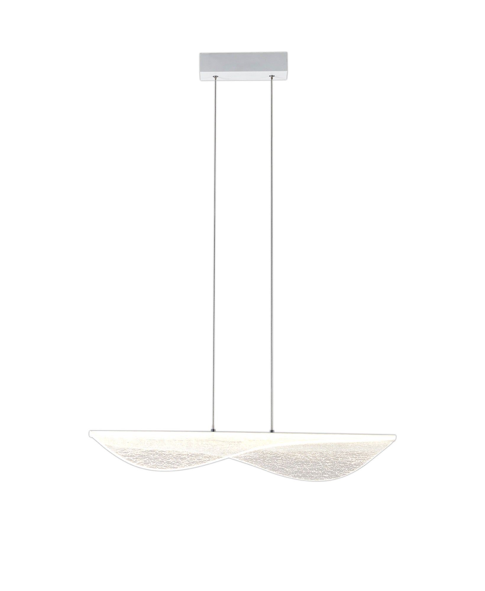 Bianca Medium LED Pendant - White Finish