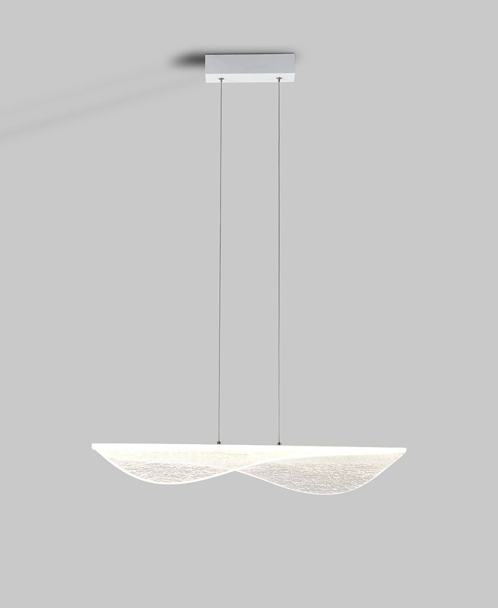 Bianca Medium LED Pendant - White Finish