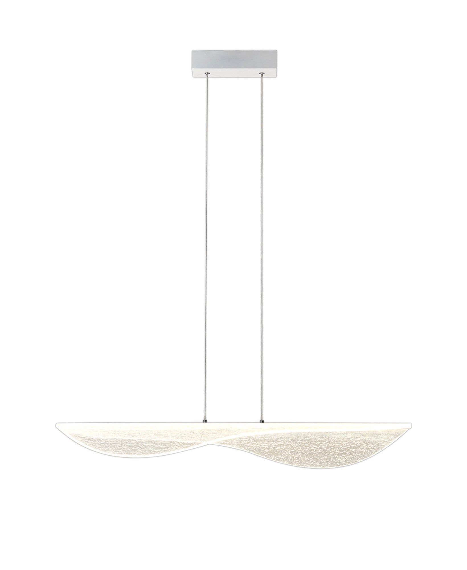 Bianca Large LED Pendant - White Finish