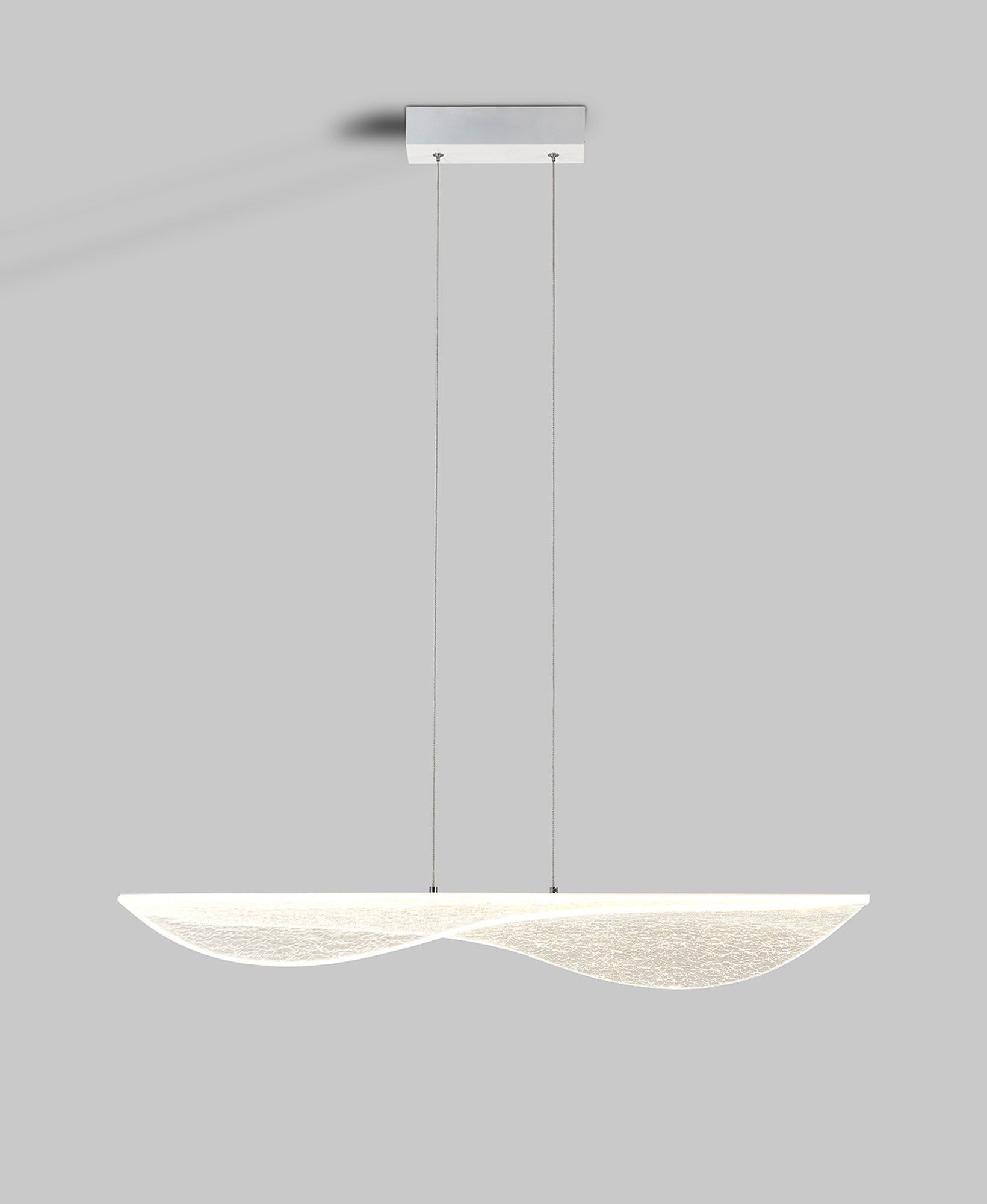 Bianca Large LED Pendant - White Finish