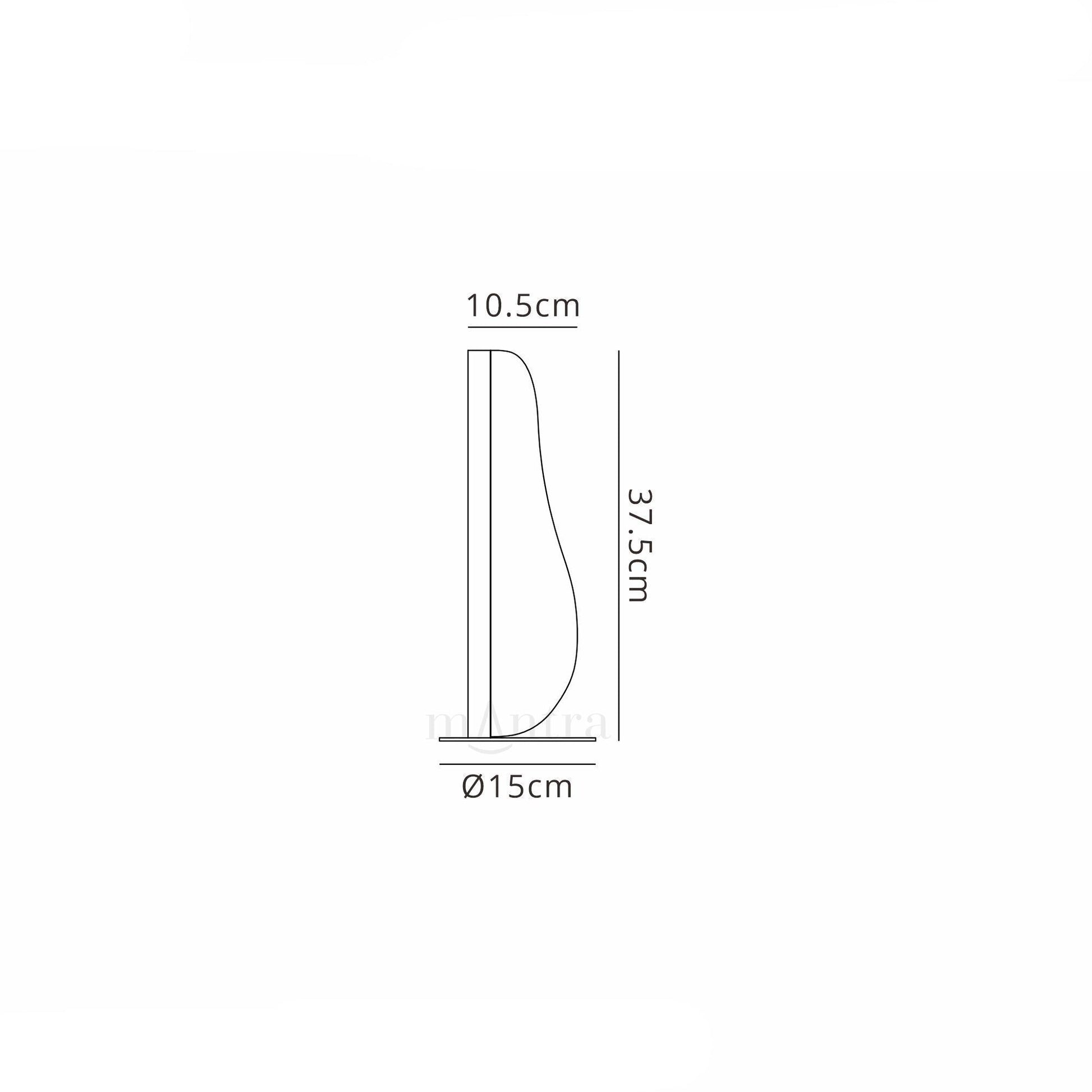 Bianca Medium LED Table Lamp - White Finish
