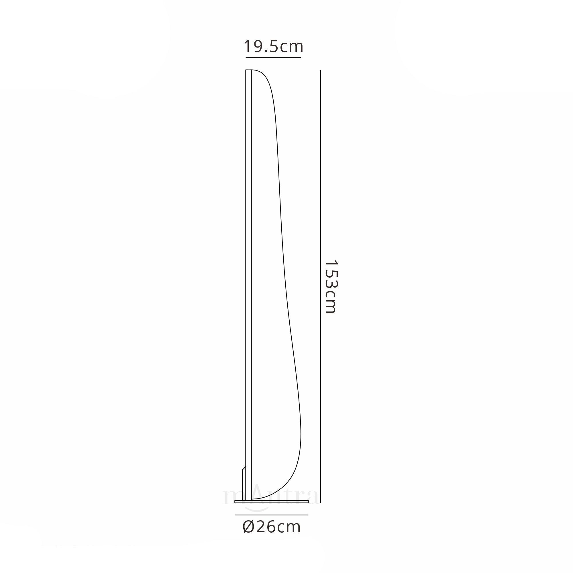 Bianca Small LED Floor Lamp - White Finish