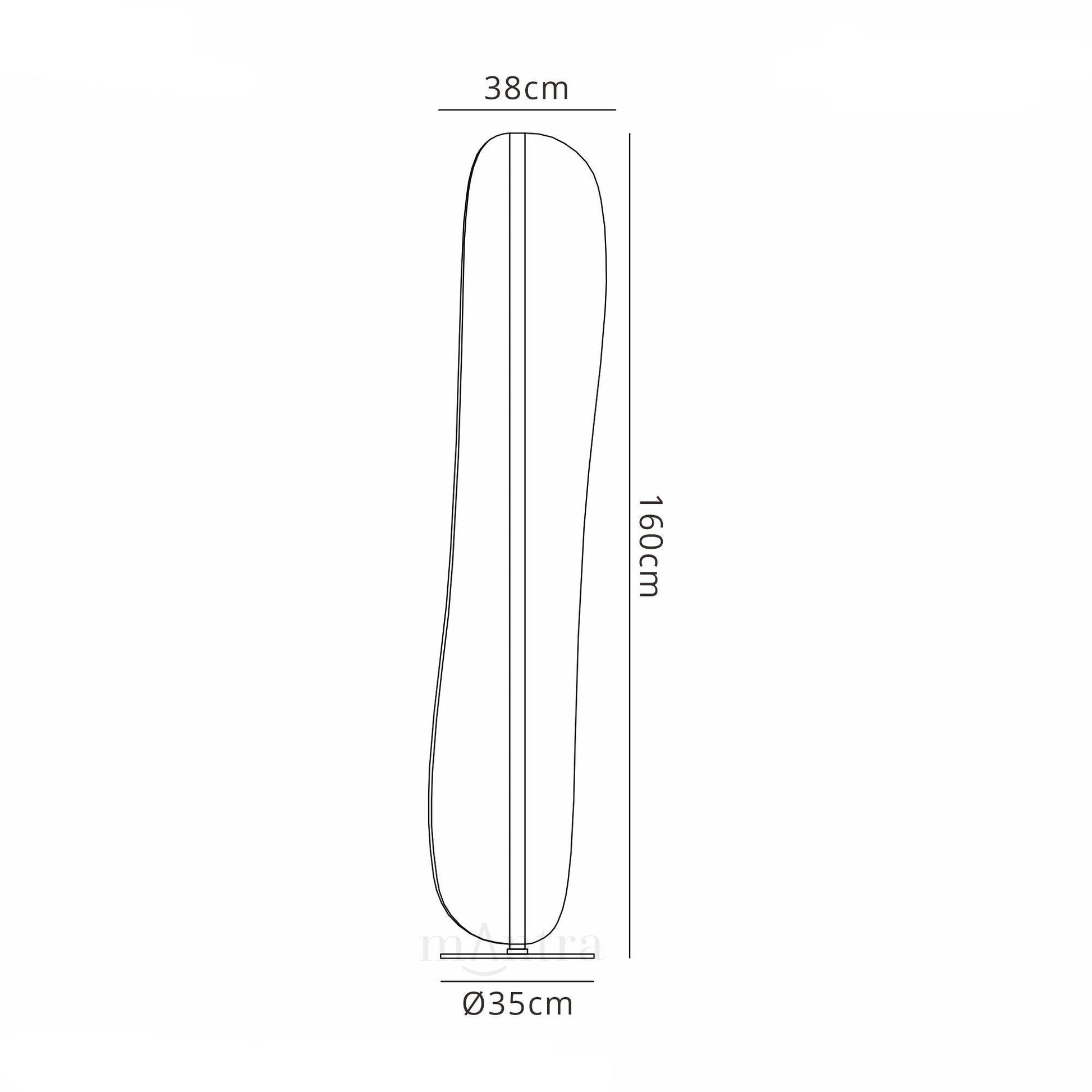Bianca Large LED Floor Lamp - White Finish
