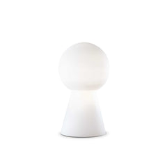 Birillo Table Lamp Medium/Small - White/Smoky Grey Finish - Cusack Lighting