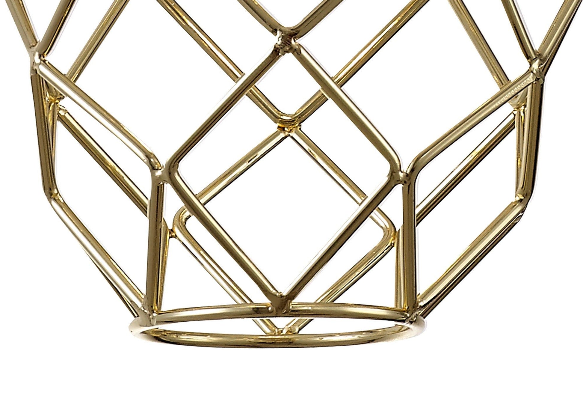 Bistreao Curved Cylinder Pendant, 1 x E27, Polished Brass