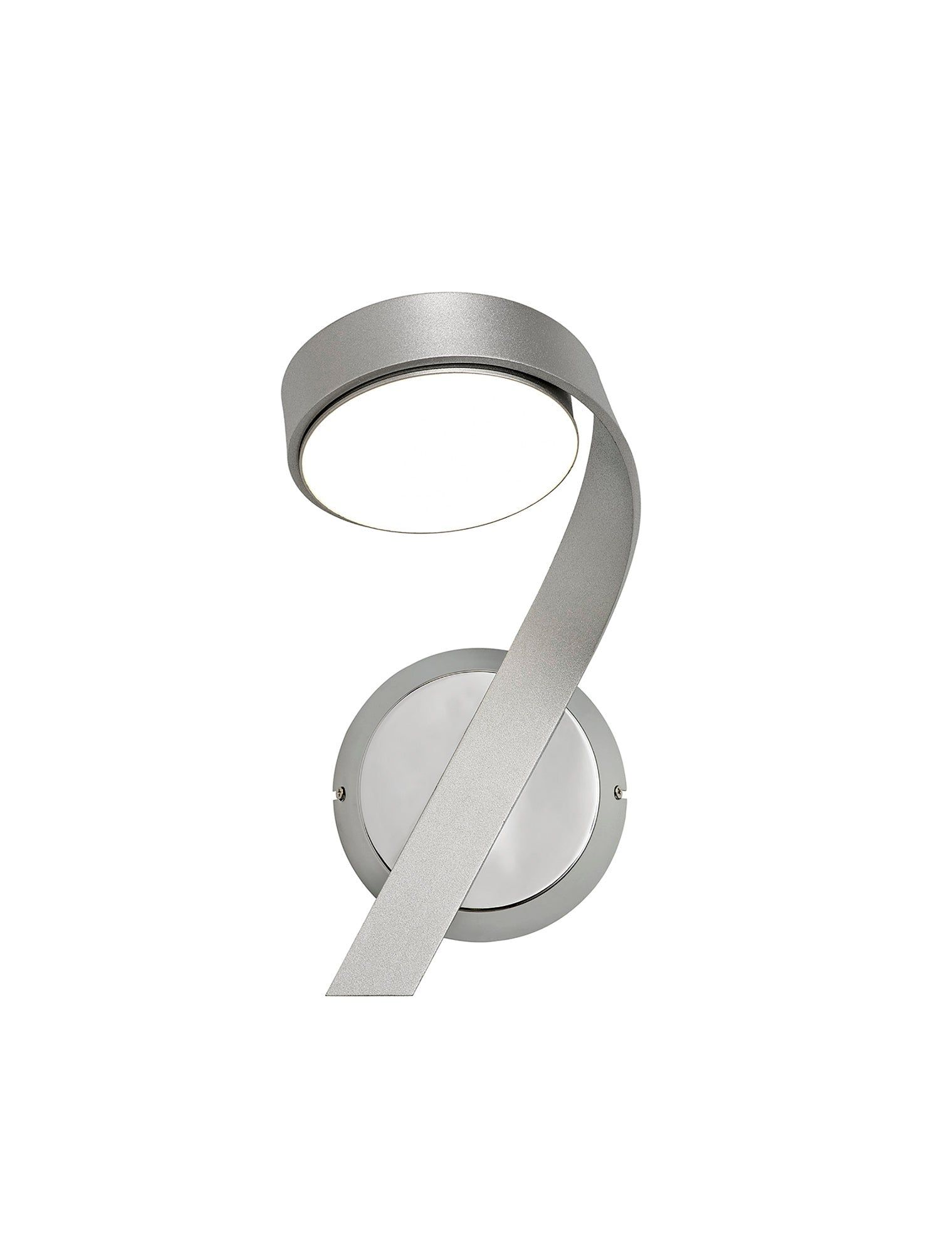 Blush Wall Lamp Right Switched/Left Switched, 1 x 10W LED, 3000K, 800lm, 3yrs Warranty - Silver & Polished Chrome IP20