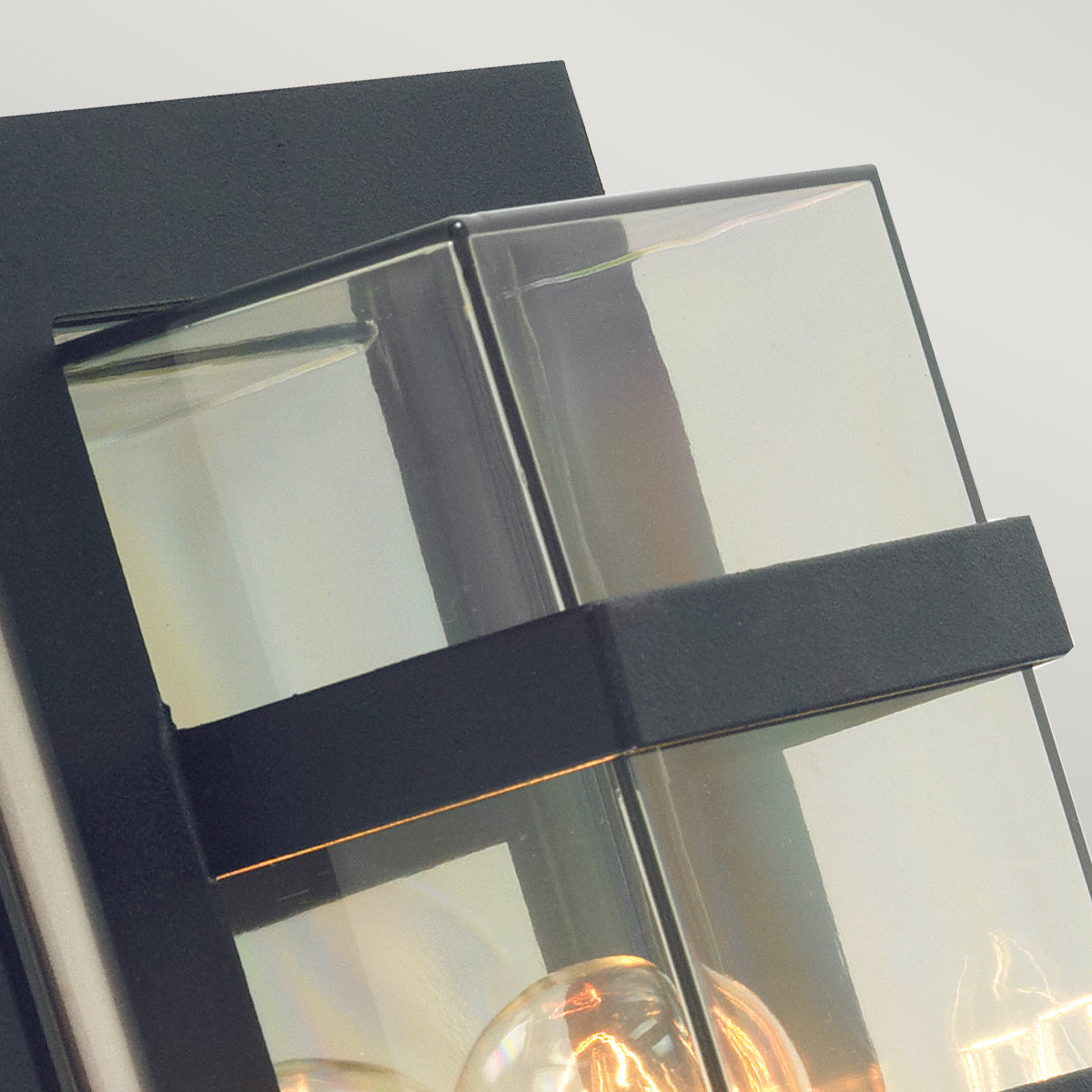 Boden 1 Light Wall Light - Black With Clear/Opal Glass - Cusack Lighting