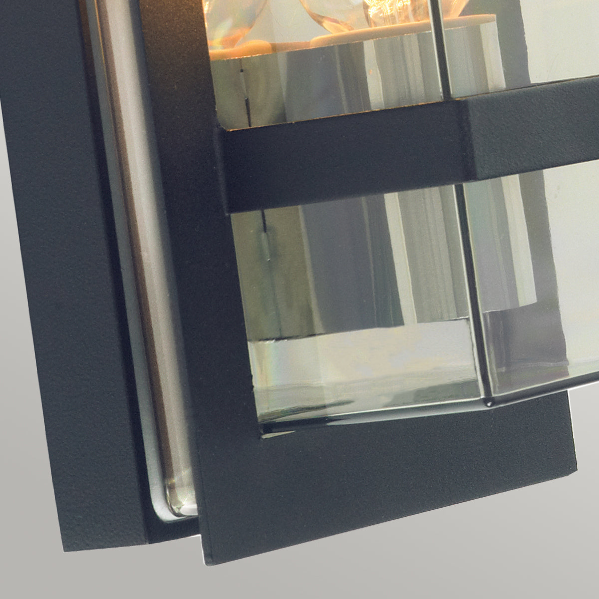 Boden 1 Light Wall Light - Black With Clear/Opal Glass - Cusack Lighting