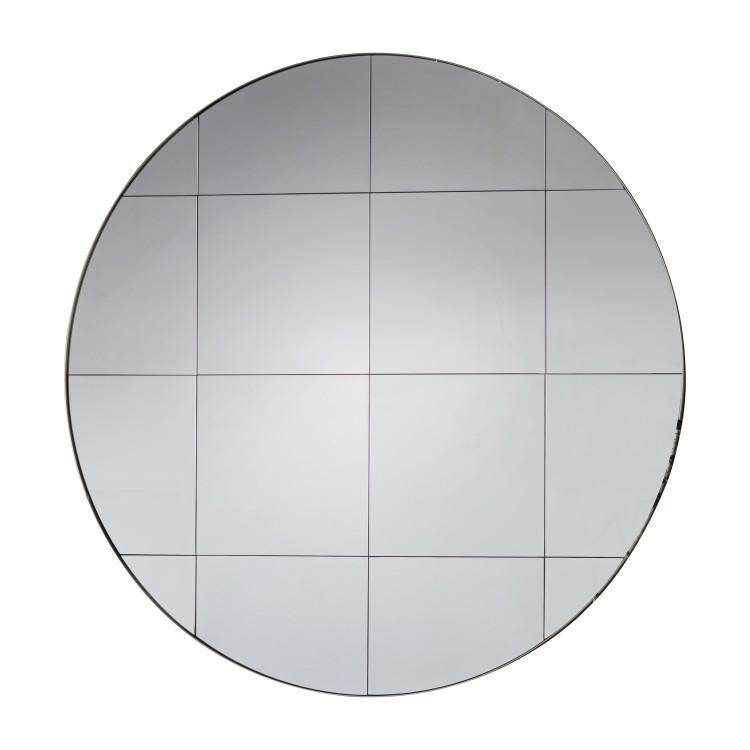 Boxley Round Mirror Silver W1000 x D20 x H1000mm