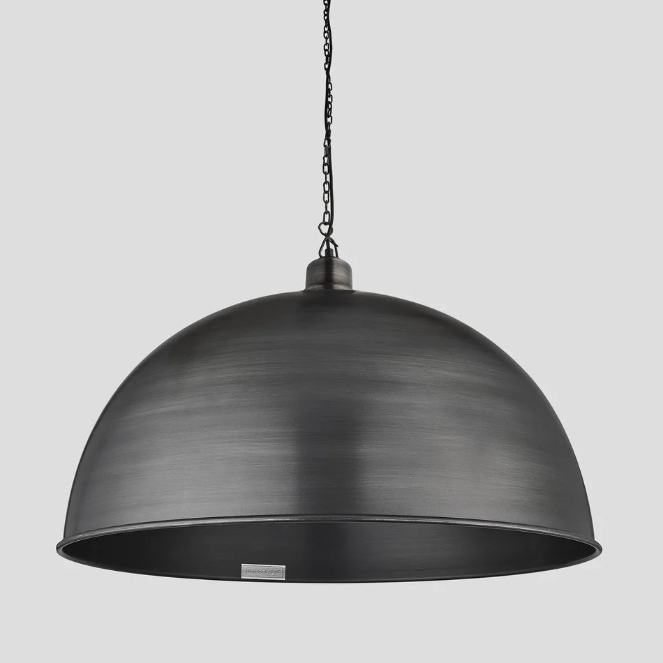 Brooklyn Giant Dome Pendant - 24 Inch - Pewter