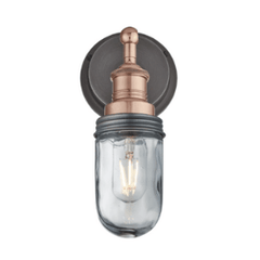 Brooklyn Outdoor Dome Wall Light - Pewter, Copper, Brass