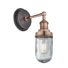 Brooklyn Outdoor Dome Wall Light - Pewter, Copper, Brass