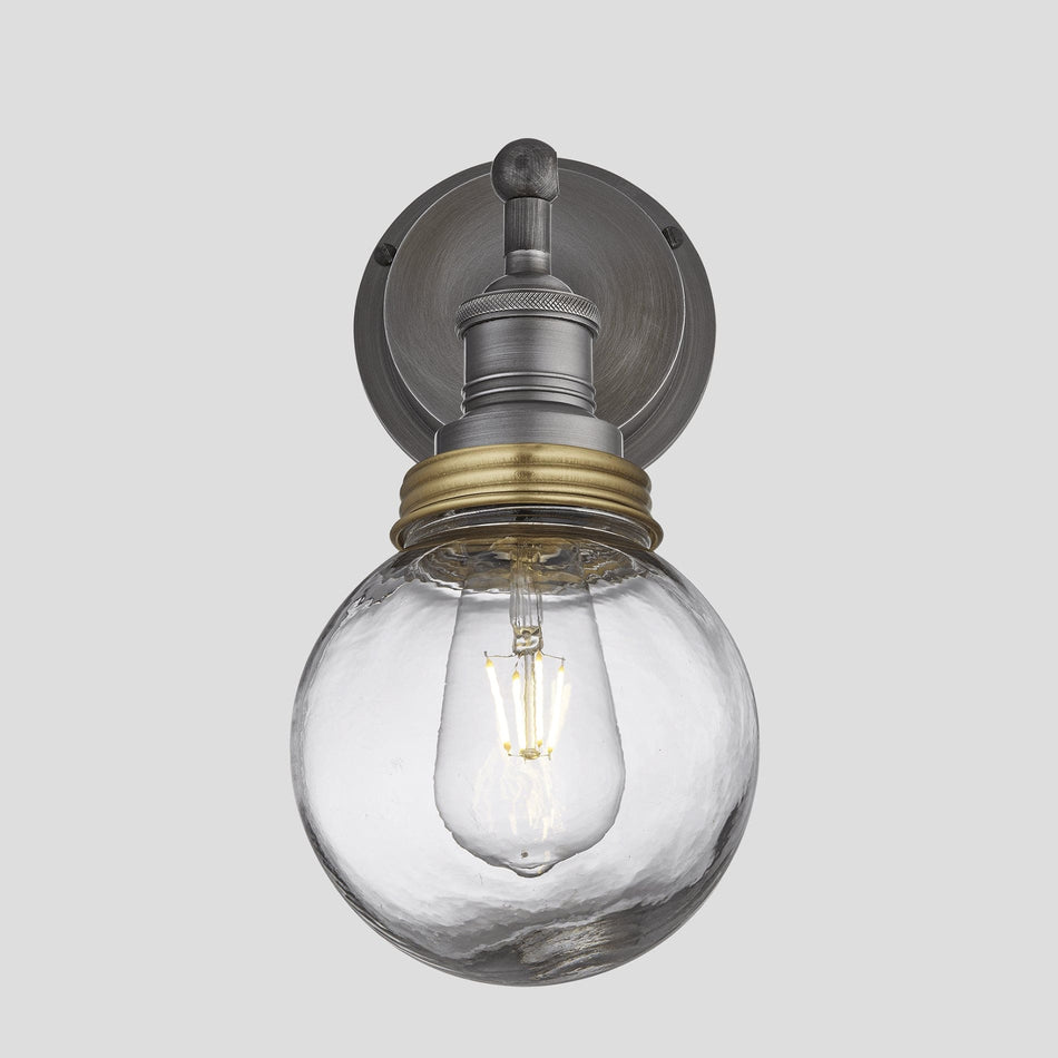 Brooklyn Outdoor & Bathroom Globe Wall Light - Pewter