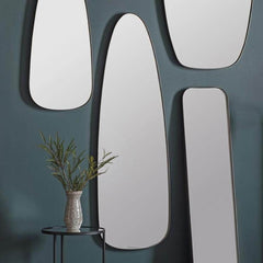 Bursa Mirror Pewter W500 x D40 x H1550mm - Cusack Lighting