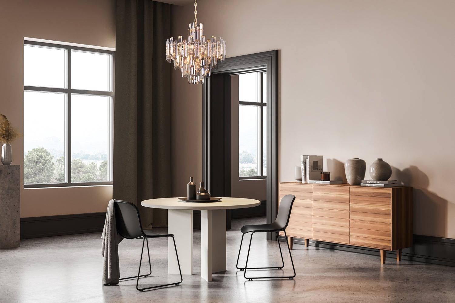 Maytoni 8Lt Flare Crystal Centre Lights - Gold Finish IP20