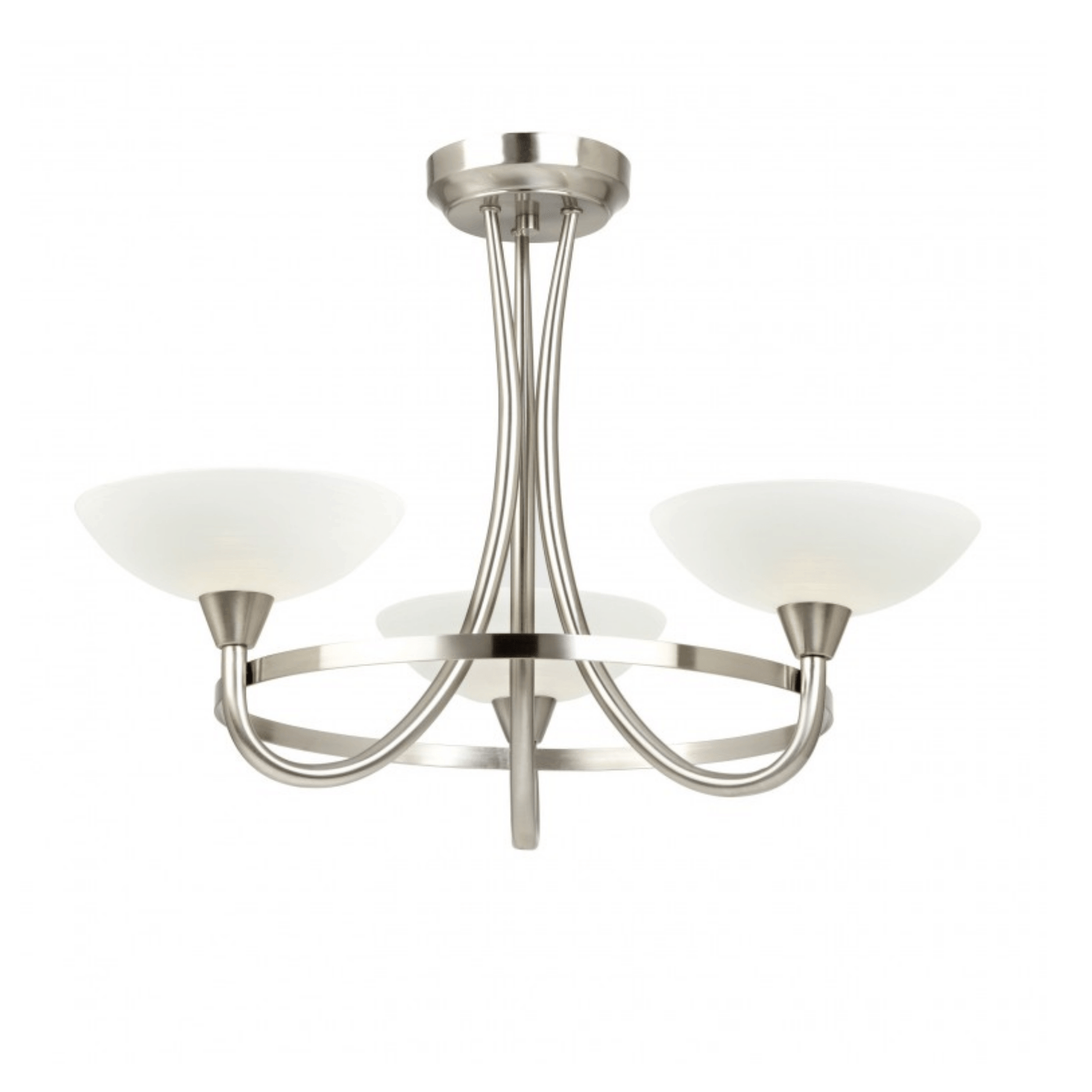 Tristan 3Lt Ceiling Lamp - Satin Chrome