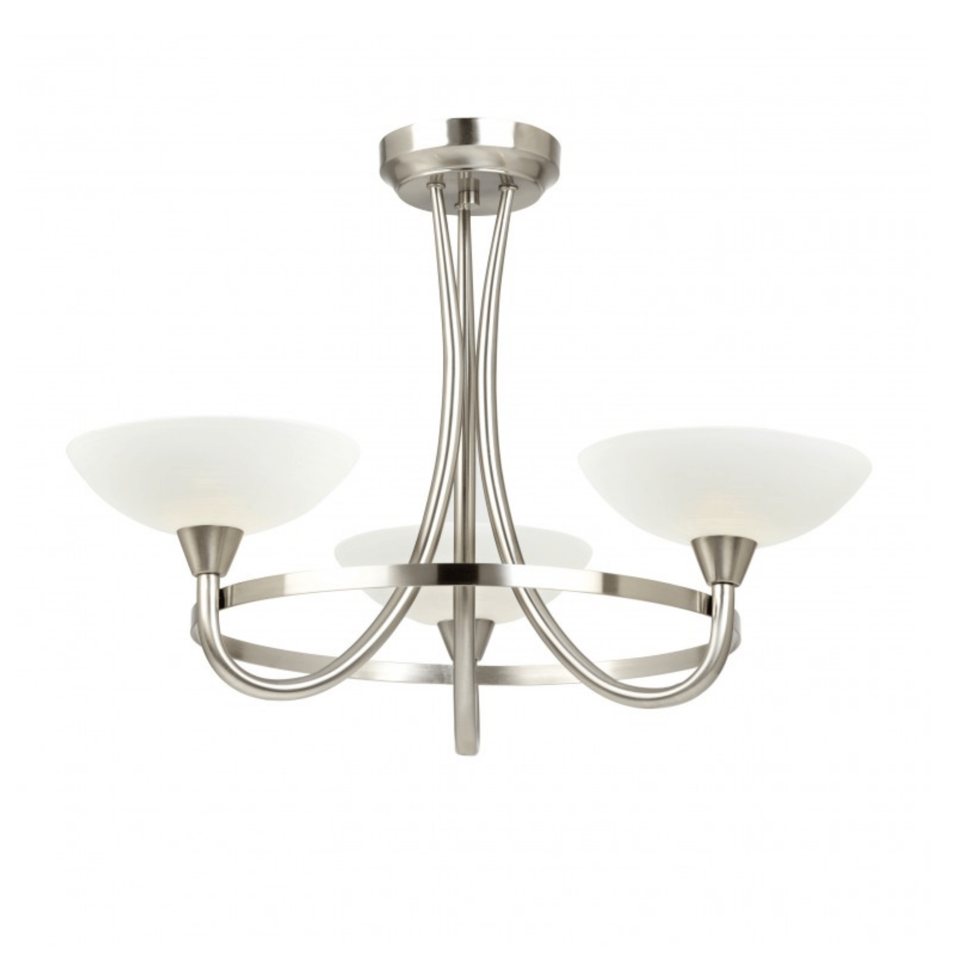 Tristan 3Lt Ceiling Lamp - Satin Chrome