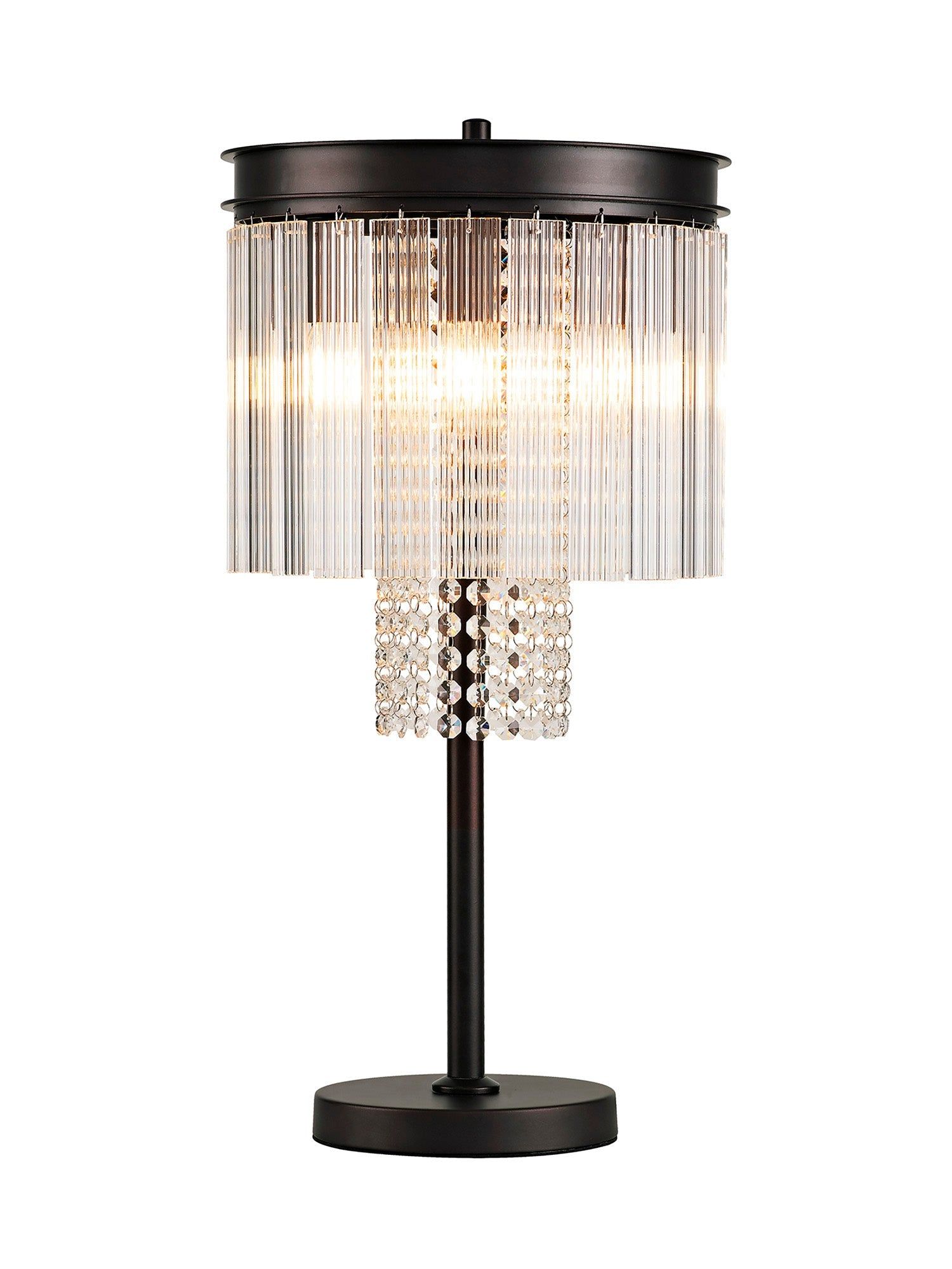 Camden Table Lamp, 6 Light E14, Brown Oxide