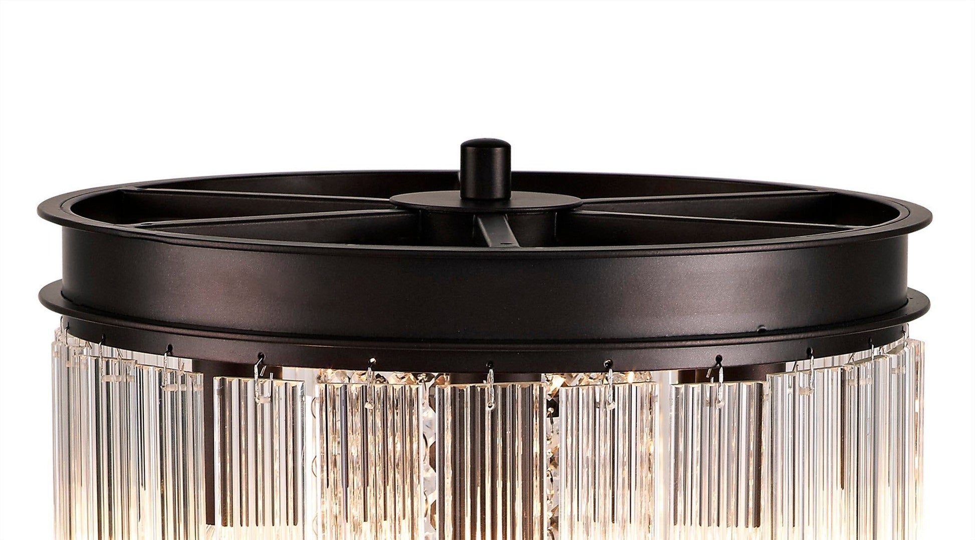 Camden Table Lamp, 6 Light E14, Brown Oxide