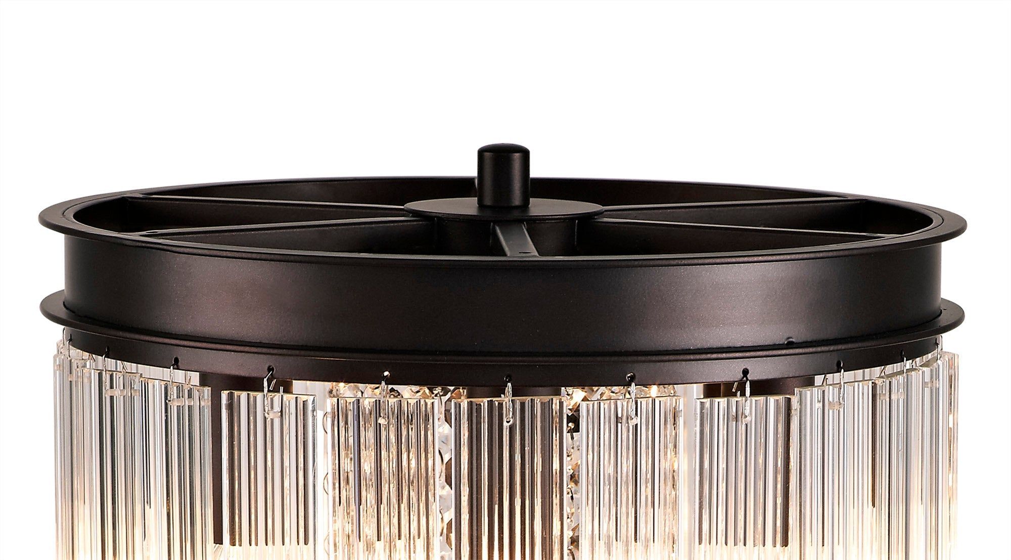 Camden Table Lamp, 6 Light E14, Brown Oxide