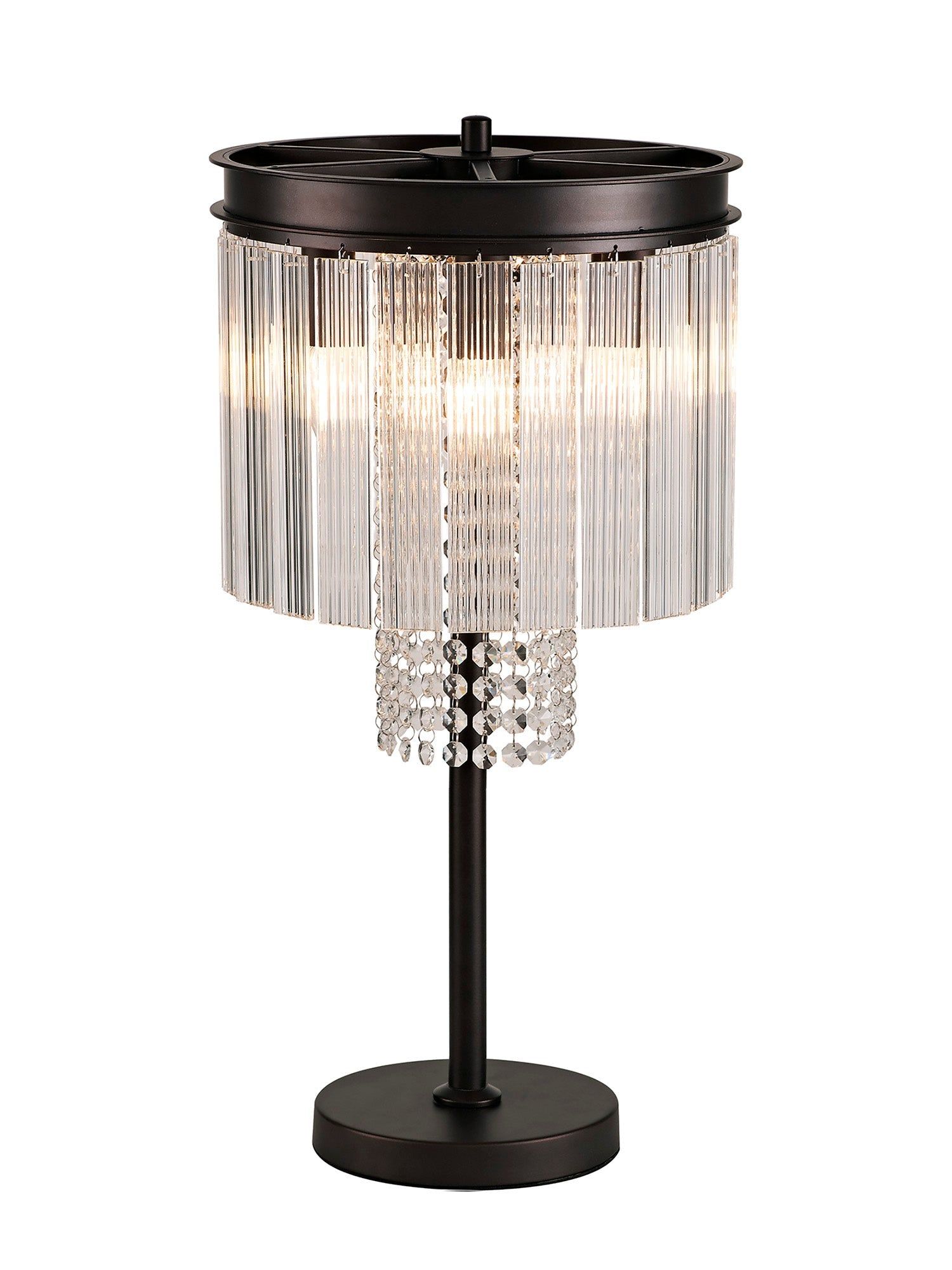 Camden Table Lamp, 6 Light E14, Brown Oxide