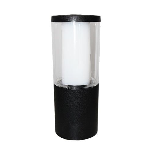 Carlo 250/400/800 mm Black/Grey Clear LED 3.5W Bollard Post Light