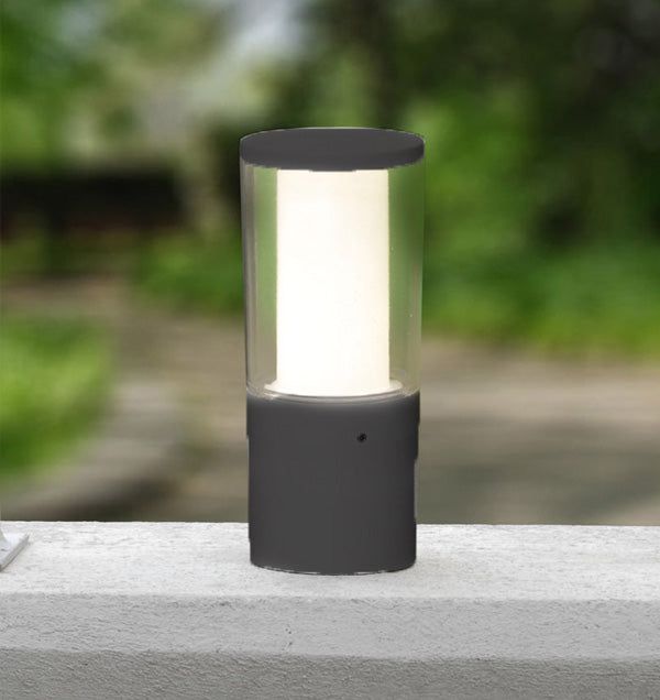 Carlo 250/400/800 mm Black/Grey Clear LED 3.5W Bollard Post Light