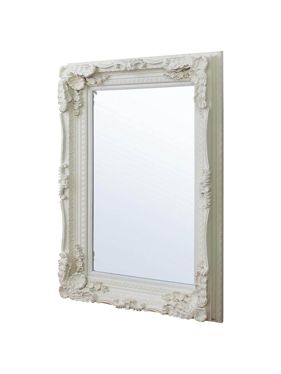 Carved Louis Mirror Cream W89 x H1200 - Cusack Lighting