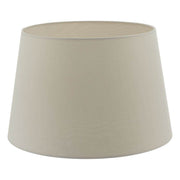 Cezanne 45cm Ecru Faux Silk Tapered Drum - Cusack Lighting