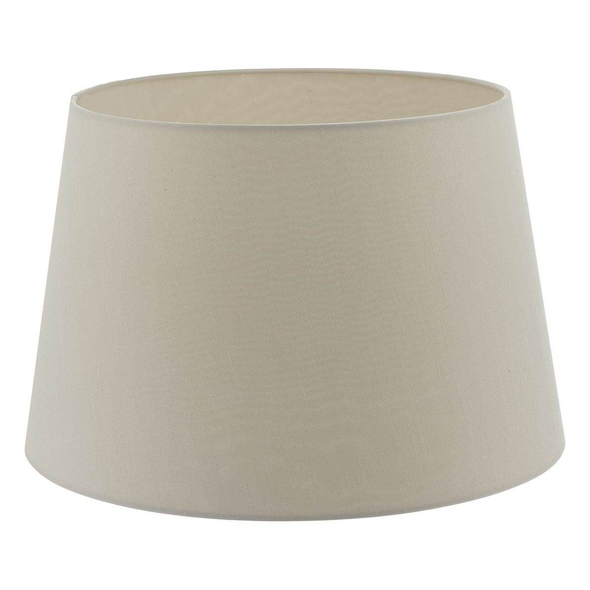 Cezanne 45cm Ecru Faux Silk Tapered Drum - Cusack Lighting