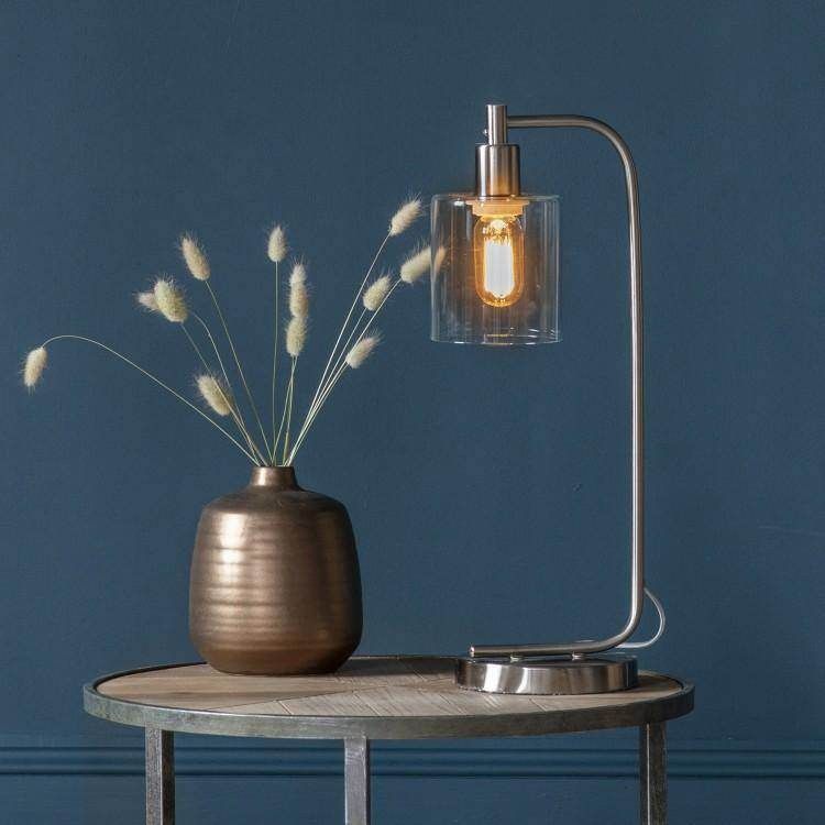 Chicago Table Lamp - Brushed Nickel