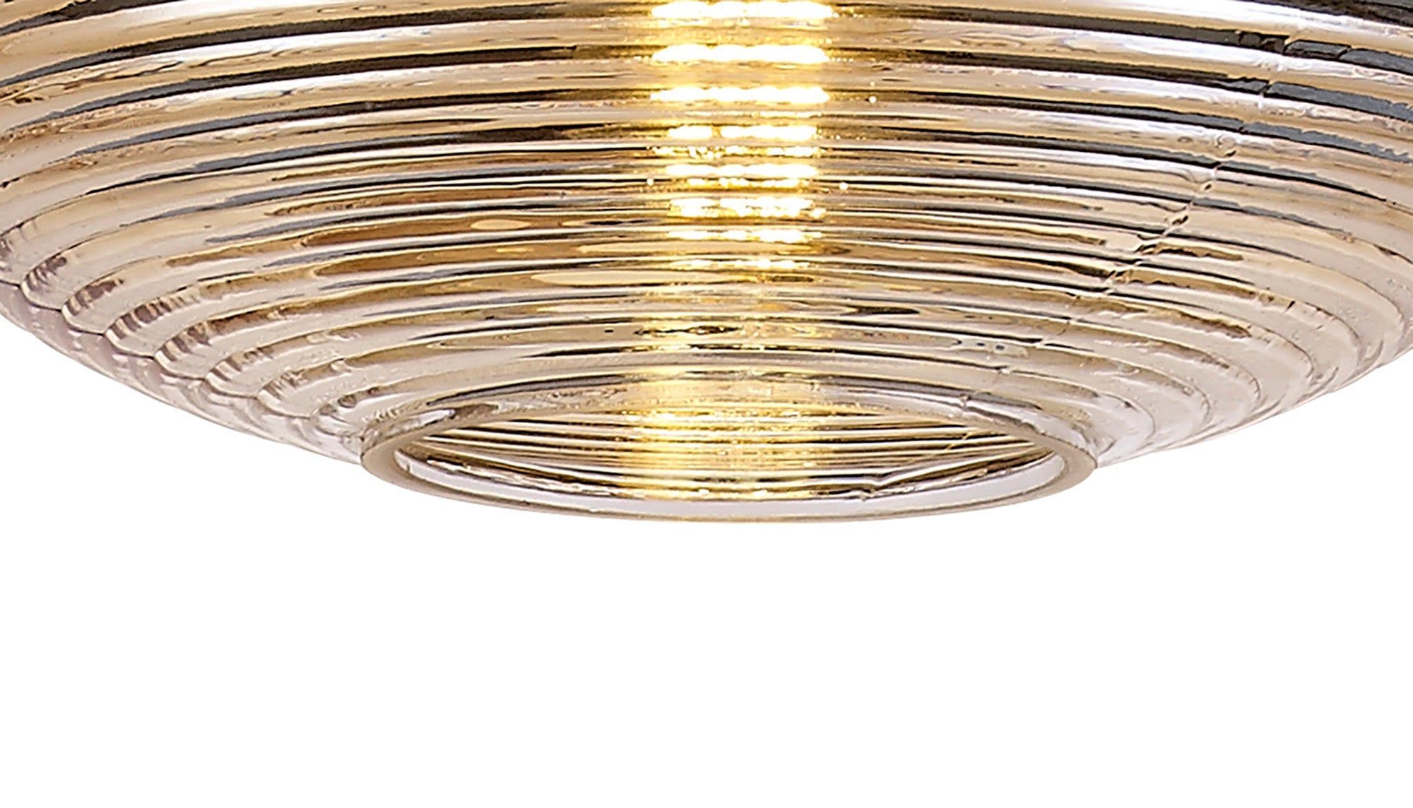 Cinto Single Vase Pendant 1 Light E27, Black/Amber Glass