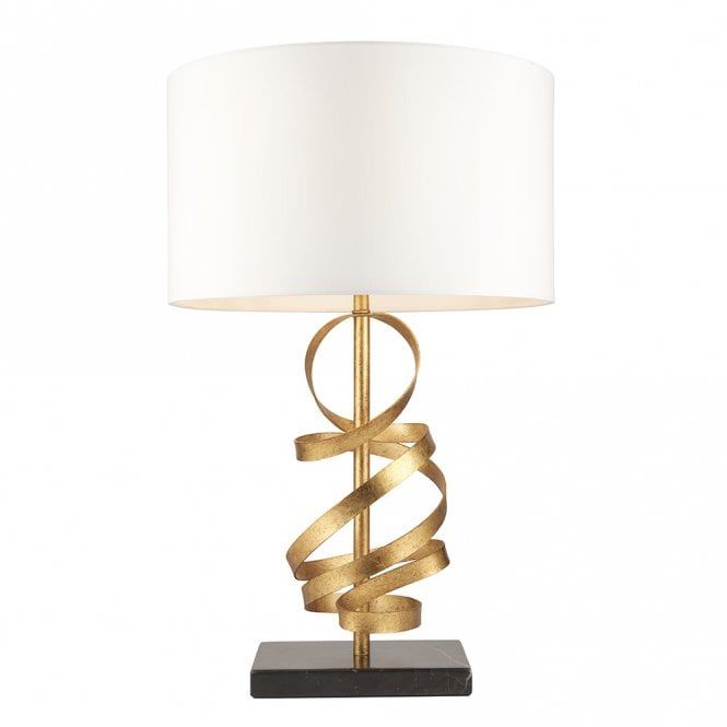 Bella Table Lamp Gold Leaf Finish