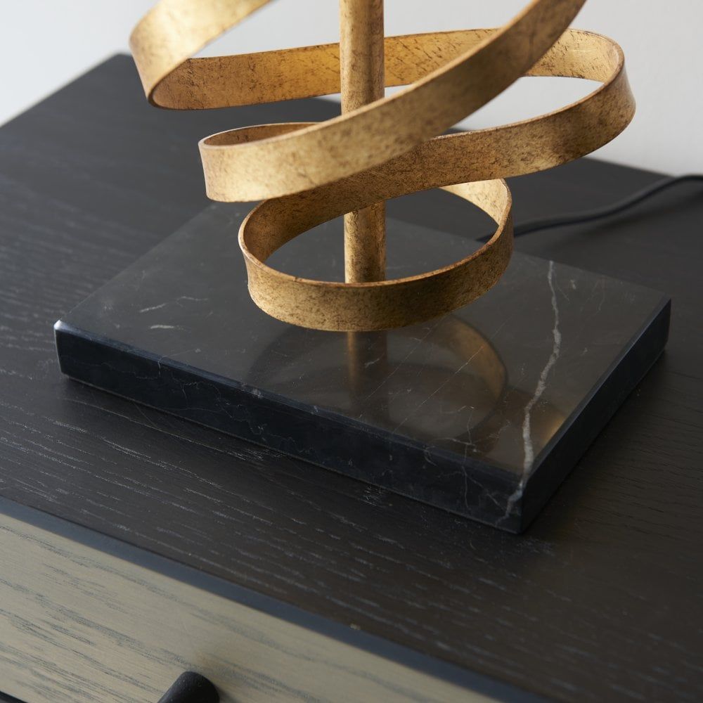 Bella Table Lamp Gold Leaf Finish