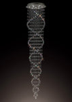 Colorado 3m Pendant Tall Corkscrew 9 Light GU10 Polished Chrome/Crystal Item Weight: 19.8kg