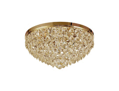 Consten Flush Ceiling, 15/12/6/3 Light E14, French Gold/Crystal, Polished Chrome/Crystal