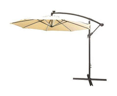 CREAM CANTILEVER PARASOL 3M  C/W LED STRIPS