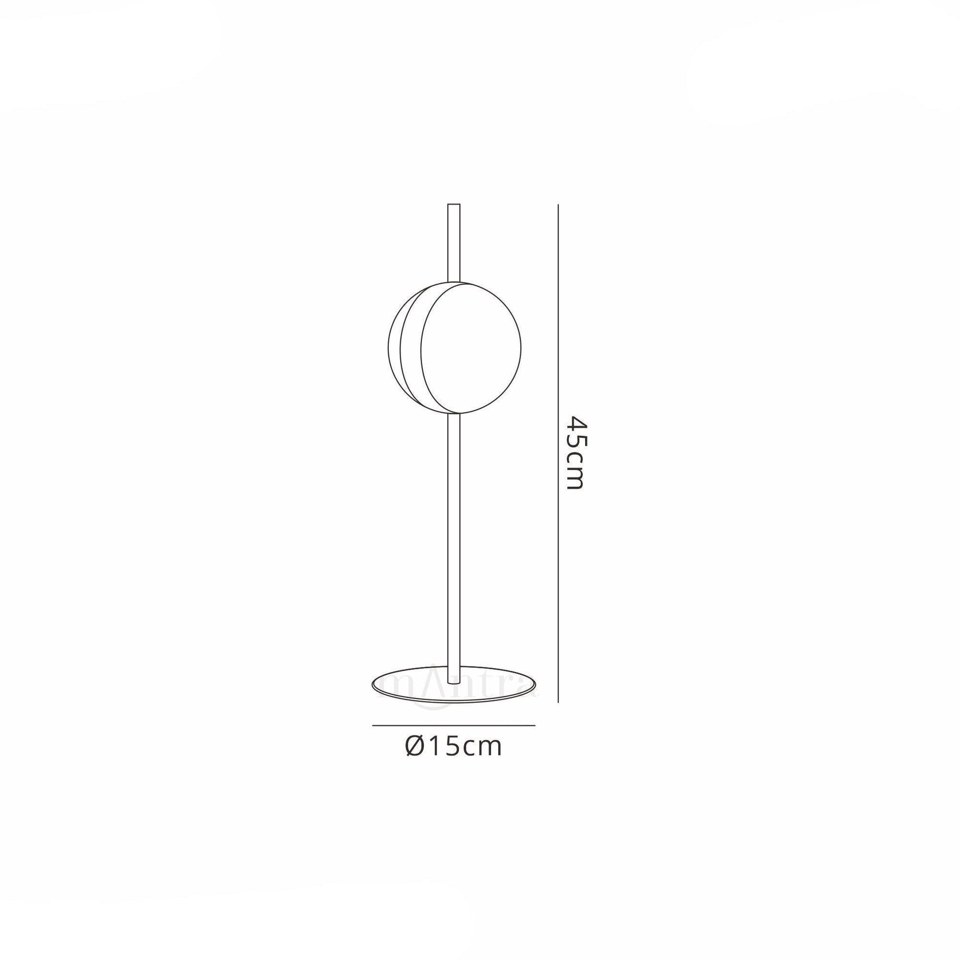Cuba Table Lamp, 8W LED, 3000K, 600lm, Gold/Black, 3yrs Warranty