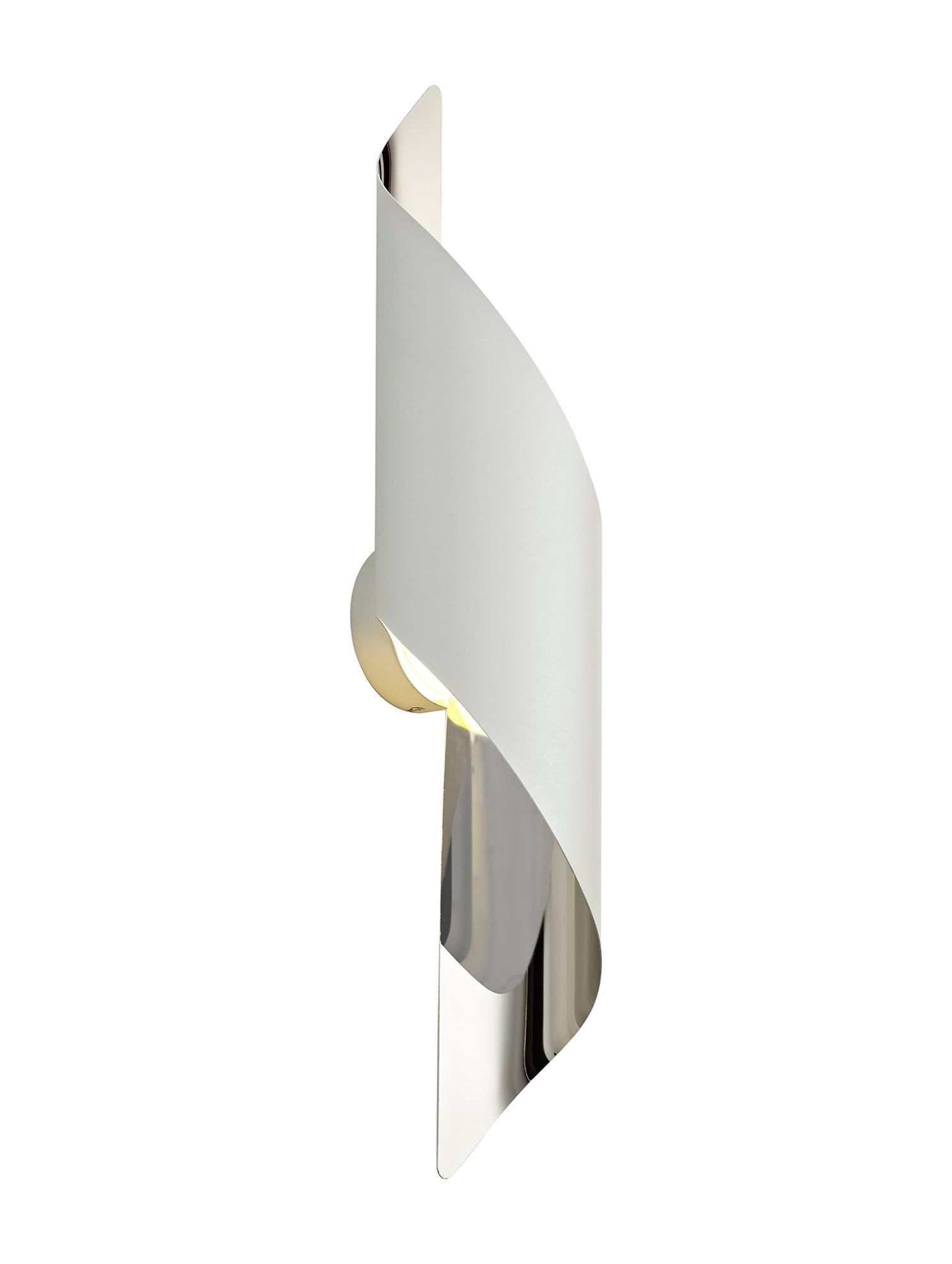 Cubby Wall Lamp Large, 1 x 8W LED, 3000K, 640lm, White/Polished Chrome, 3yrs Warranty