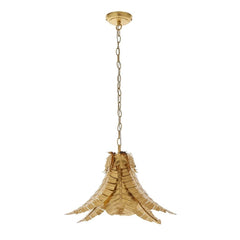 Forrest 1Lt/5Lt Distressed Gold Leaf Pendants - Cusack Lighting