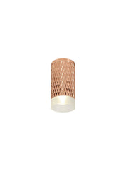 Toihian 1 Light 11cm Surface Mounted Ceiling GU10, Champagne Gold/Acrylic Ring