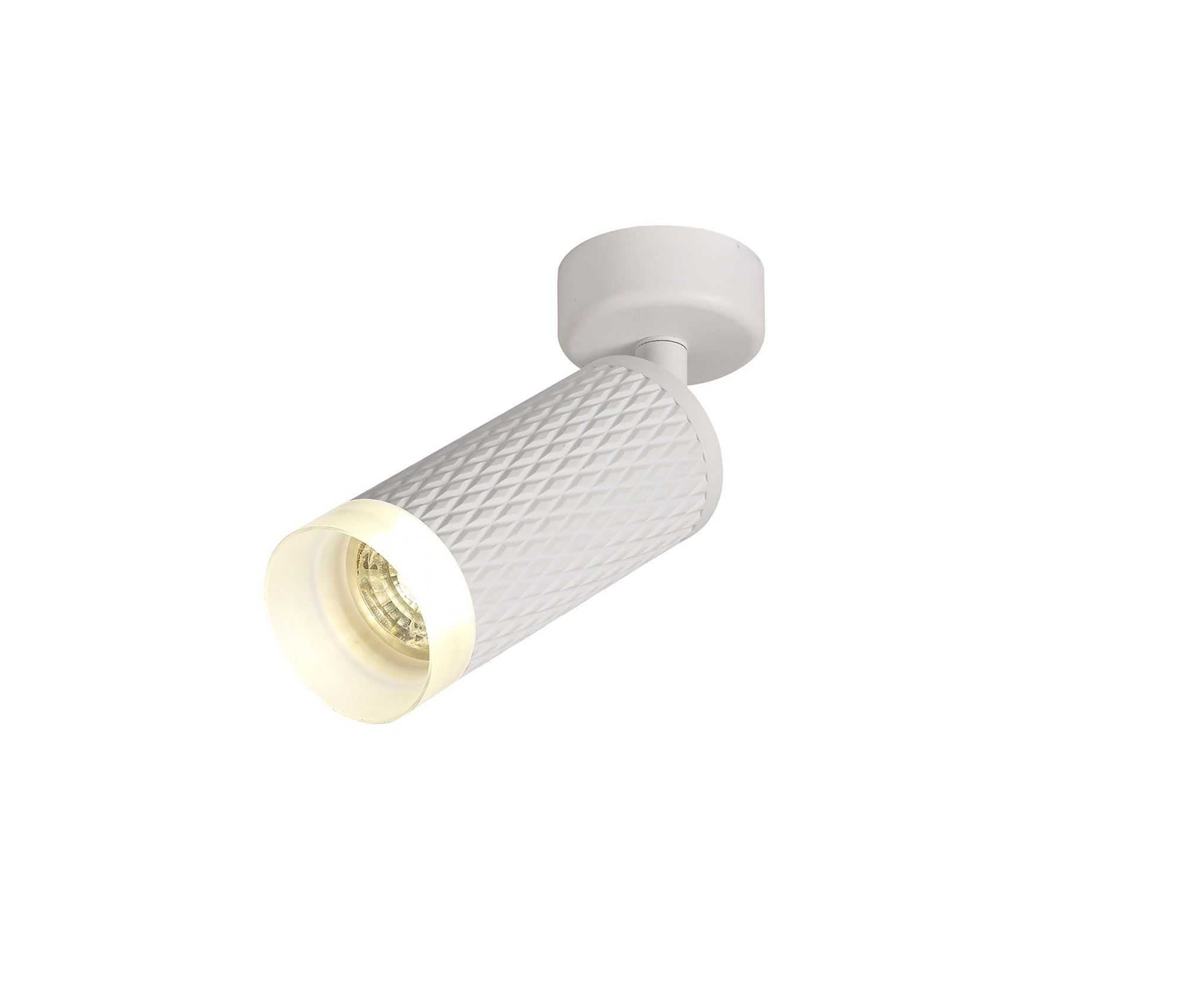 Toihian Adjustable 1 Light Surface Mounted Ceiling/Wall Spot Light  GU10, Champagne Gold/Acrylic Ring