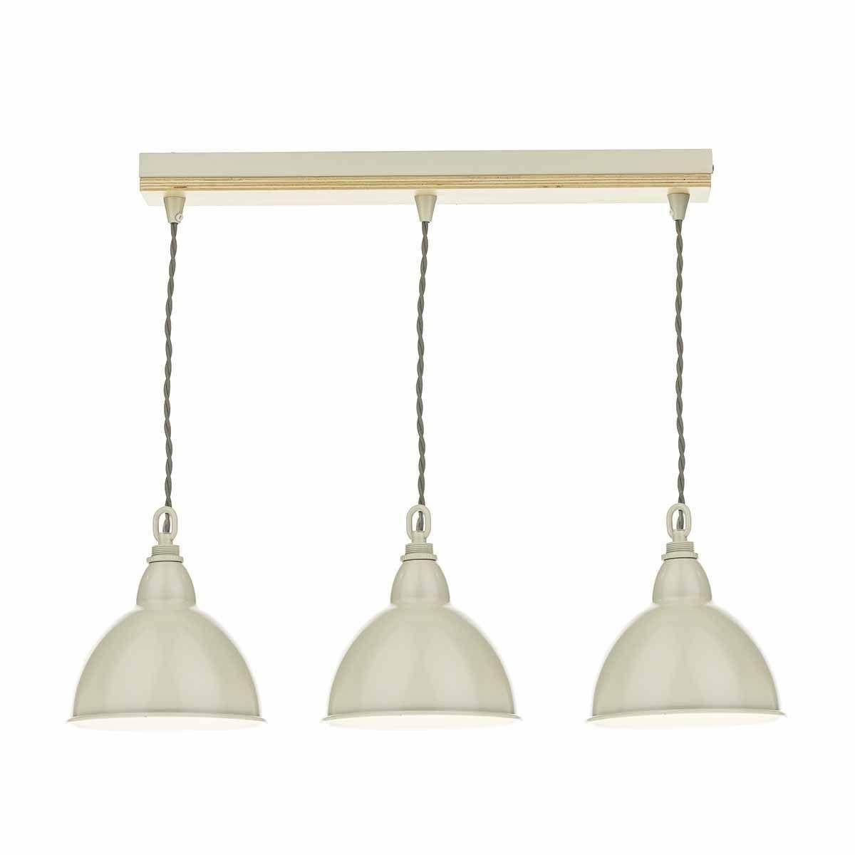 Dar Blyton 3 Light Bar Fitting complete with Painted Shds - Cusack Lighting
