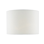 Dar Ciara White Linen Drum Shade 33cm CIA1302 - Cusack Lighting