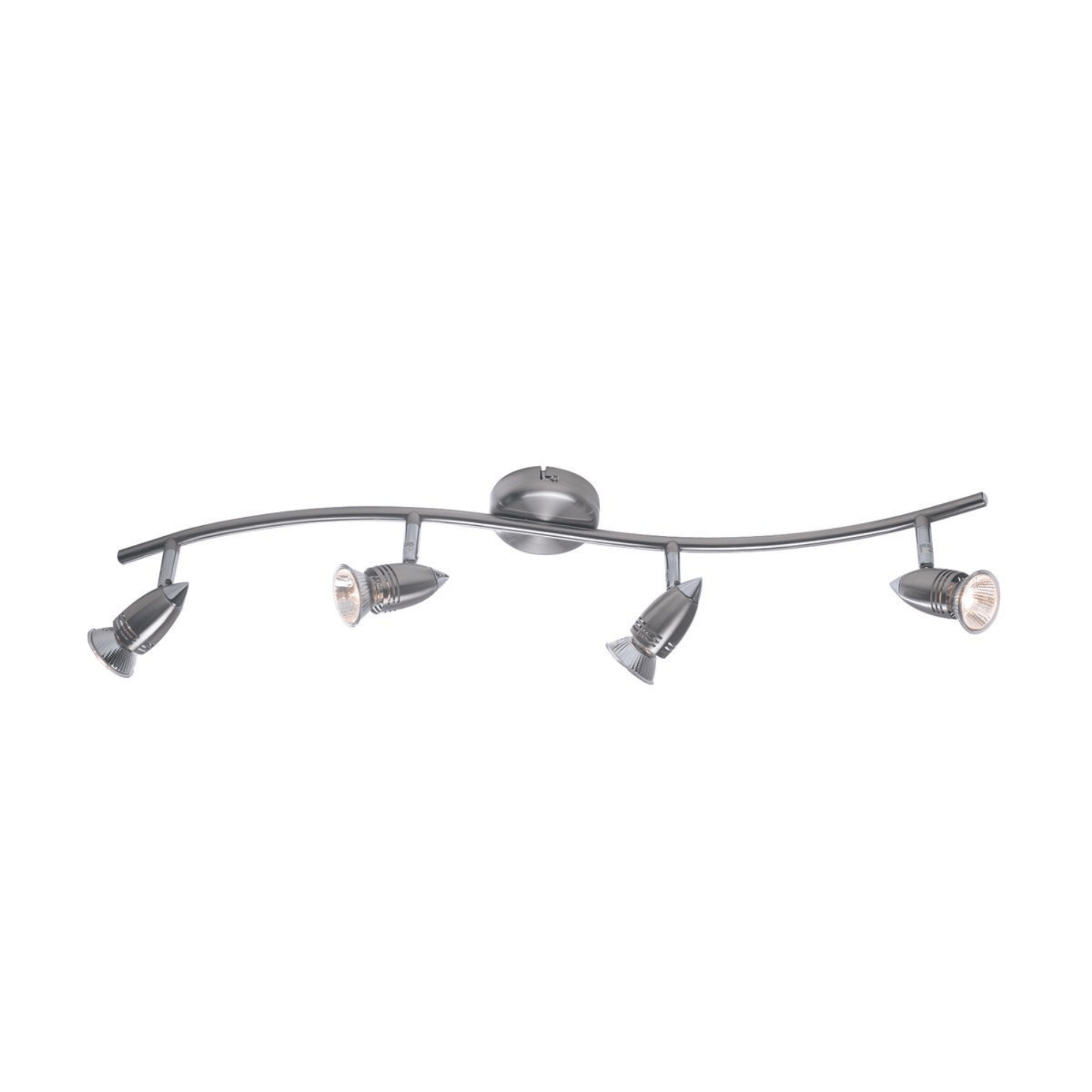 Dar Gemini 4 Light Wave Bow Satin Chrome - Cusack Lighting